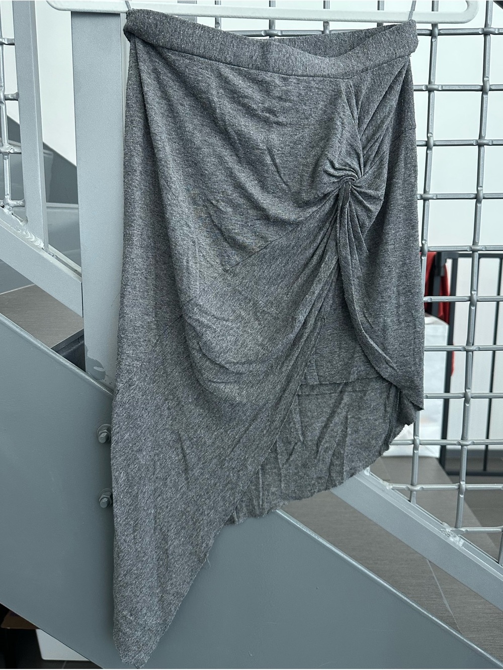 Zara Women’s Grey Skirt with Knot Detail Size S